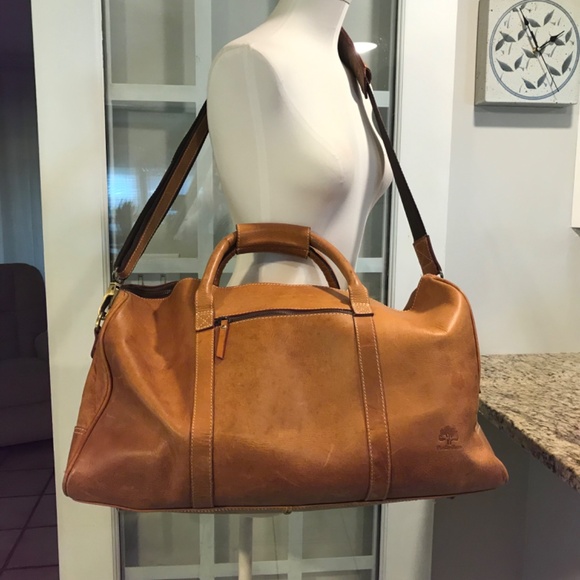 Leather Rustic Town Rugged  unisex travel bag - Picture 4 of 16